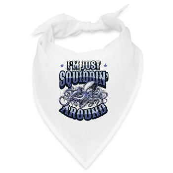 Ich Bin Nur Ein Tintenfisch - Bandana - Weiß - Vorne