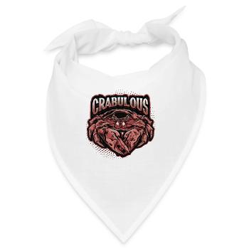 Crabulous Funny Krabbenliebhaber - Bandana - Weiß - Vorne