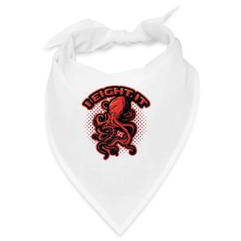 I Eight It Octopi 8 Arme Ocotpus - Bandana - Weiß - Vorne