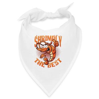 Shrimply Die Besten Meeresfrüchte Essen Shrimps - Bandana - Weiß - Vorne