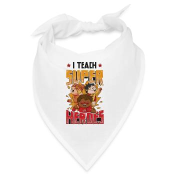 Ich Unterrichte Superhelden - Bandana - Weiß - Vorne