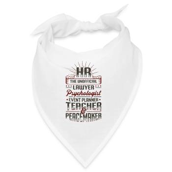 Hr Personalwesen - Bandana - Weiß - Vorne
