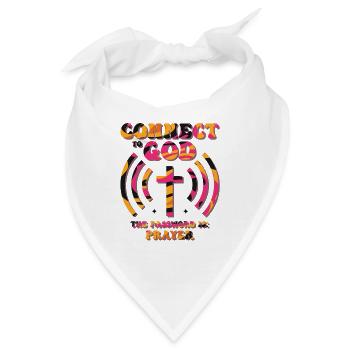 Verbunden Mit Gott, Passwort, Gebet. - Bandana - Weiß - Vorne
