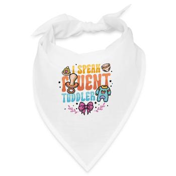 Ich Spreche Fließend Kleinkind - Bandana - Weiß - Vorne