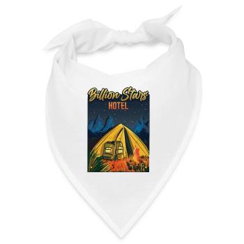 Billion Stars Hotel Outdoor Camping - Bandana - Weiß - Vorne