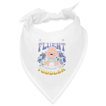 Ich Spreche Fließend Kleinkind - Bandana - Weiß - Vorne