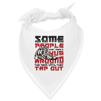 Umarmung Um Den Hals, Jiu Jitsu - Bandana - Weiß - Vorne