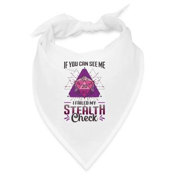 Wenn Sie Mich Sehen Können, Habe Ich Meinen Check - Bandana - Weiß - Vorne