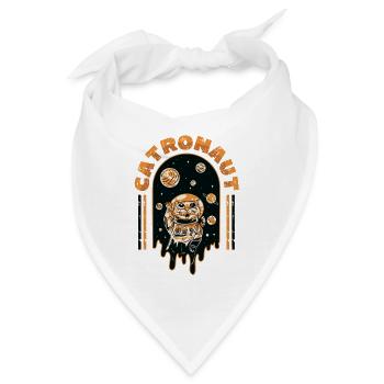 Catronaut Katze Astronaut Katze - Bandana - Weiß - Vorne