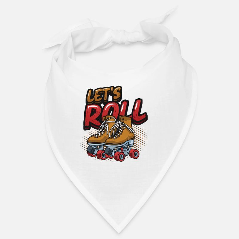 Let's Roll, Roller Blade Skating, Rollschuhläufer Bandana