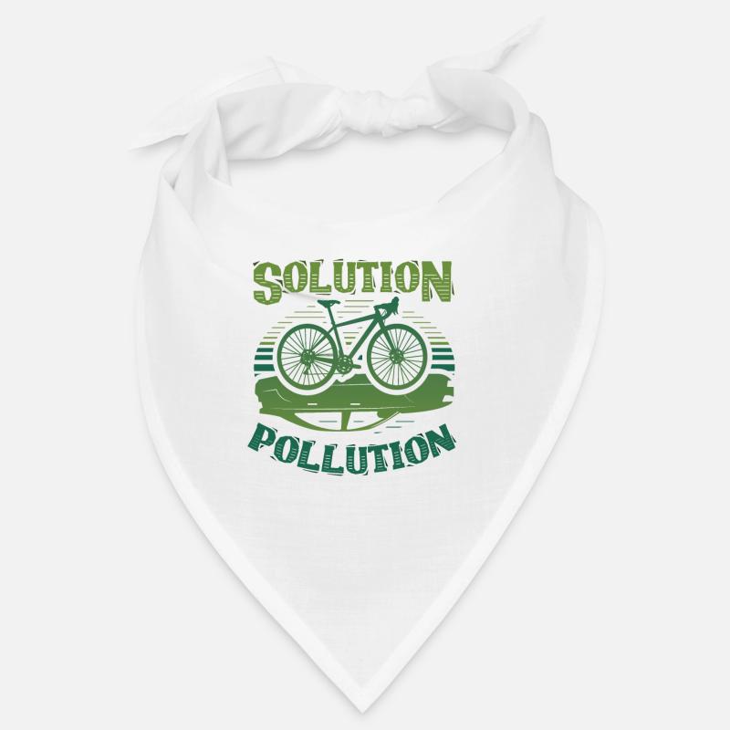 Polution Solution Umweltschutz Radfahren Bandana