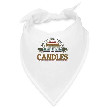 Mein Bevorzugter Kerzentyp, Börsenhandel - Bandana - Weiß - Vorne