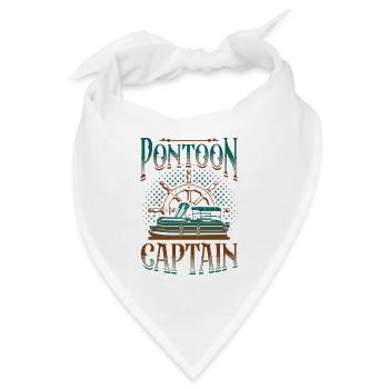 Pontonboot, Ponton Kapitän - Bandana - Weiß - Vorne