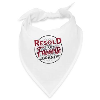 Resold Is My Favorite Brand, Flohmarkt, Thrifting - Bandana - Weiß - Vorne