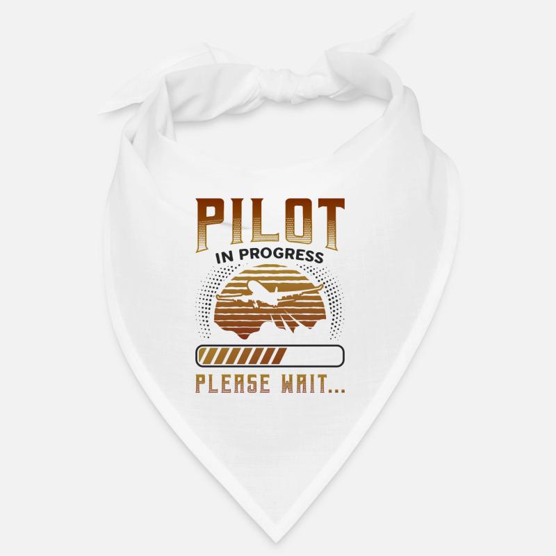 Pilot In Arbeit, Bitte Warten, Flugzeugtraining Bandana