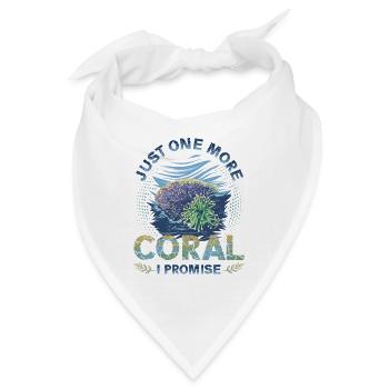 Nur Noch Eine Koralle, Verspreche Ich, Riffbecken - Bandana - Weiß - Vorne