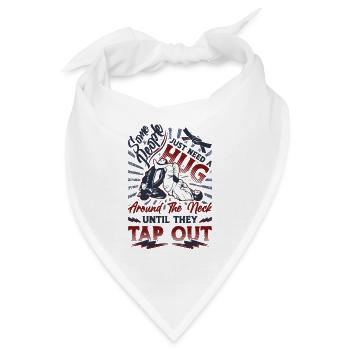 Umarmung Um Den Hals, Jiu Jitsu - Bandana - Weiß - Vorne