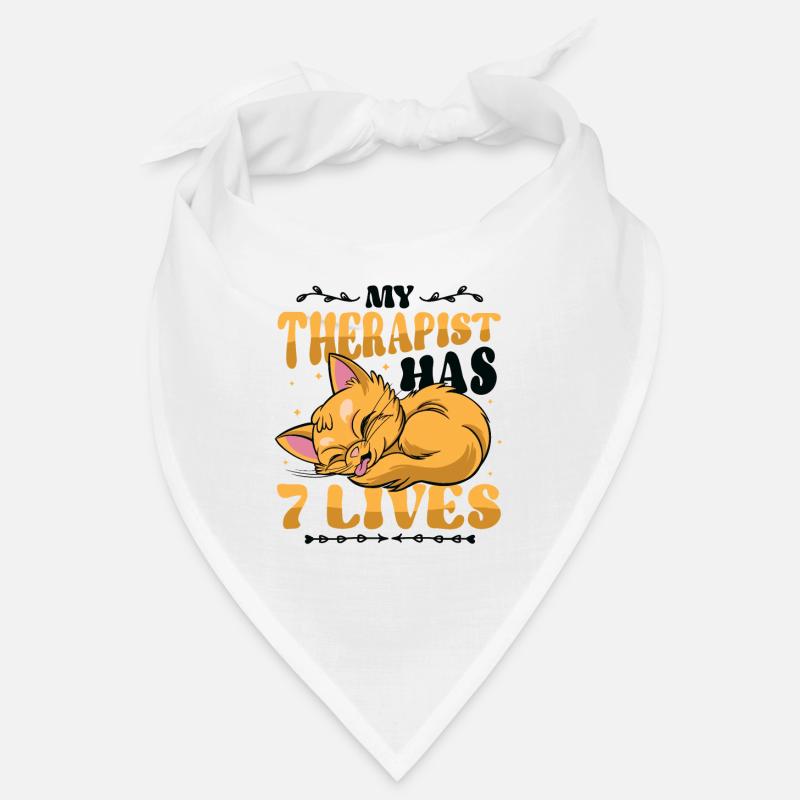 My therapist has 7 lives, cat lover Bandana