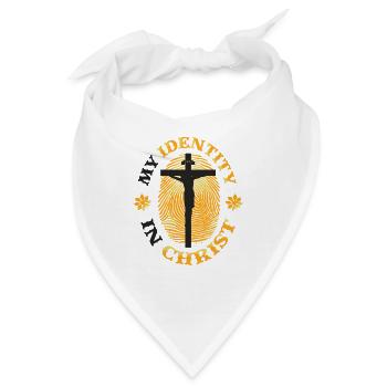 Meine Identität In Christus, Christentum - Bandana - Weiß - Vorne