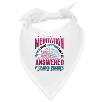 Lustige Meditation, Spirituelle Meditation - Bandana - Weiß - Vorne