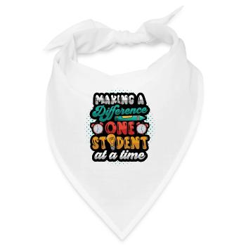 Einen Unterschied Machen - Bandana - Weiß - Vorne