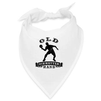 Old Schmetterhand Tischtennis Schmetterball - Bandana - Weiß - Vorne