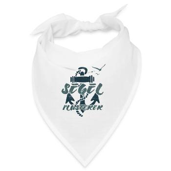 Segel Flüsterer - Segler Geschenk - Bandana - Weiß - Vorne