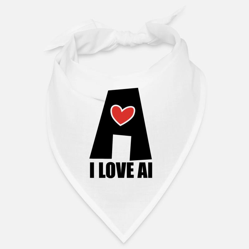 Artificial Intelligence - I love AI - Digital Bandana