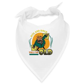 Kaufen Und Halten Bis Ich Alt Bin - Bandana - Weiß - Vorne