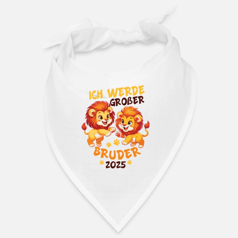Nachwuchs Verkünden | Ich Werde Großer Bruder 2025 - Bandana - Weiß