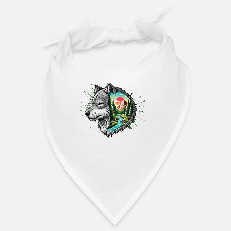 Wilderness Inside the Bear Retro Vintage Bandana