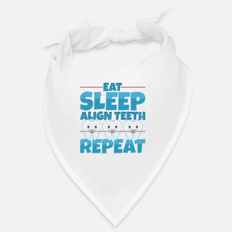 Eat Sleep Align Teeth Dentist Bandana