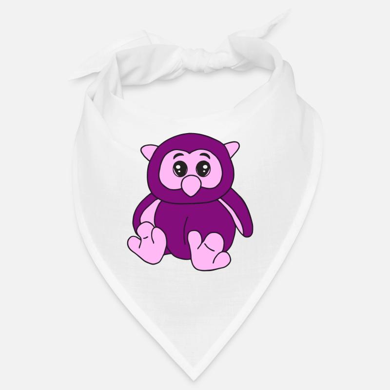 Süße lila Eule Bandana