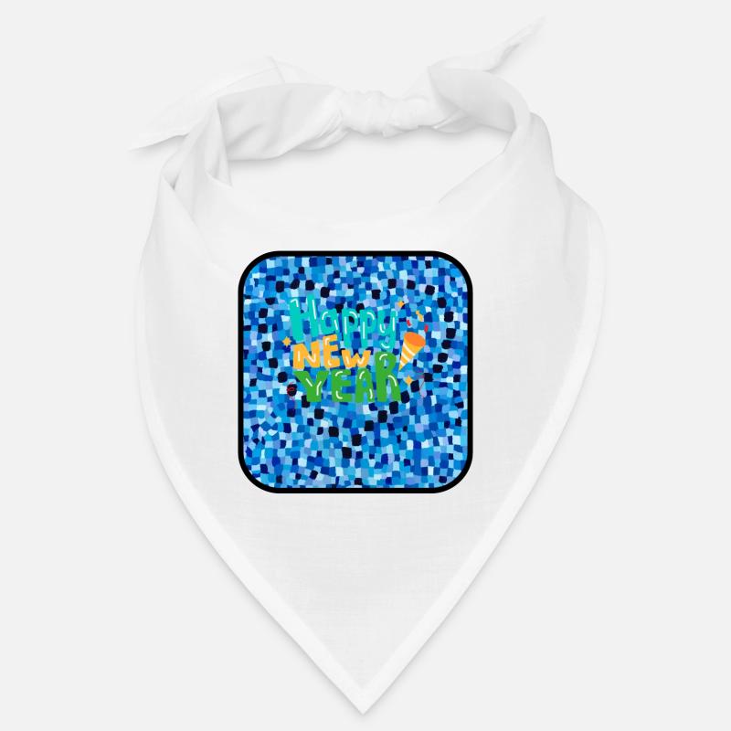 Bonne année, thème coloré. Bandana