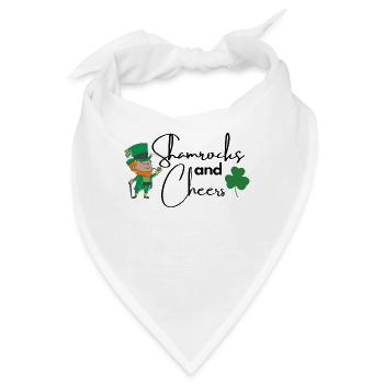 Shamrocks and Cheers - Bandana - Weiß - Vorne