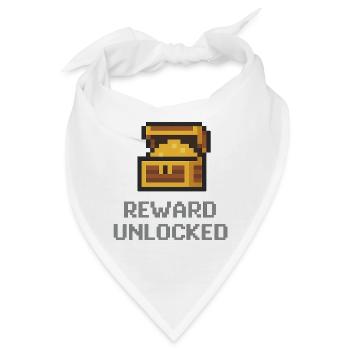 Pixel Chest Belohnung freigeschaltet - Bandana - Weiß - Vorne