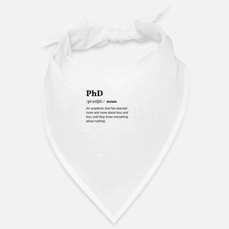 PhD (Promotion) Définition Clean Edition Bandana