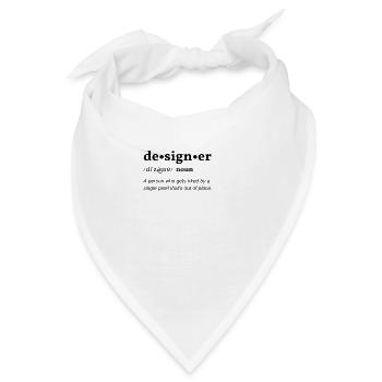 Designer (Gestalter) Clean Edition - Bandana - Weiß - Vorne
