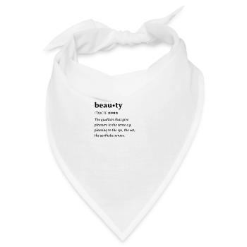 Beauty (Schönheit) Clean Edition - Bandana - Weiß - Vorne