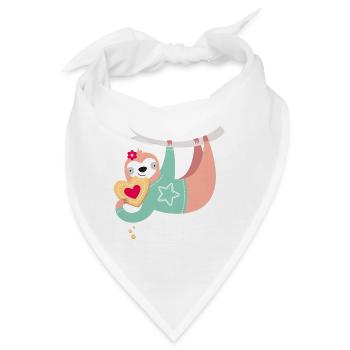SLOTH LOVES COOKIES - Bandana - Weiß - Vorne