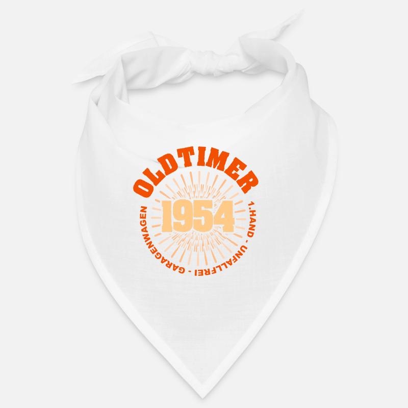 Oldtimer Spruch Geschenkidee 1954 Bandana