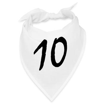 10 - Bandana - Weiß - Vorne
