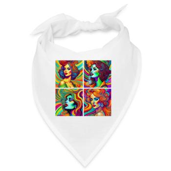 psychedelische Léa - Bandana - Weiß - Vorne