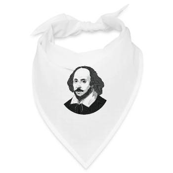William Shakespeare - Bandana - Weiß - Vorne
