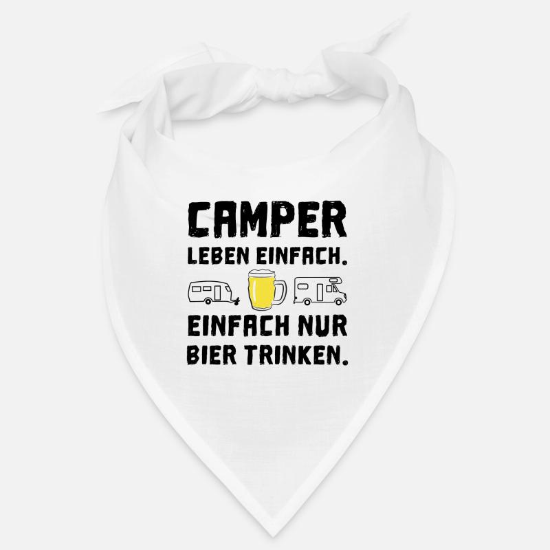 camper leben einfach bier trinken Bandana