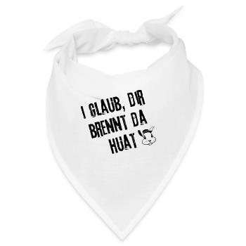 BrennenderHuat_Stylefrei | Redewendung - Bandana - Weiß - Vorne