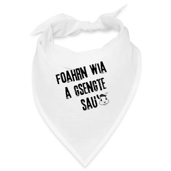 GsengteSau_OnTheRoad | Redewendung - Bandana - Weiß - Vorne