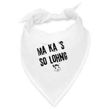 Lohngeschäft | Redewendung - Bandana - Weiß - Vorne