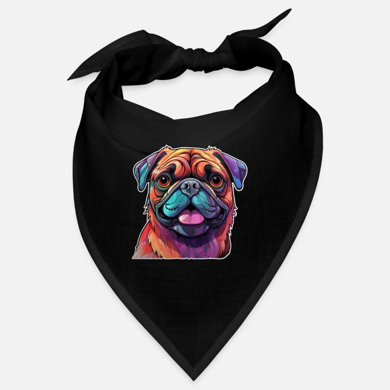 Pug colorful Bandana