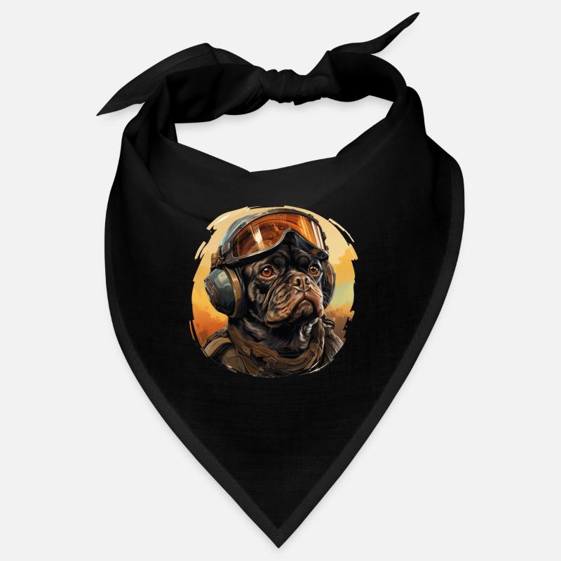 Pug Pilot Bandana
